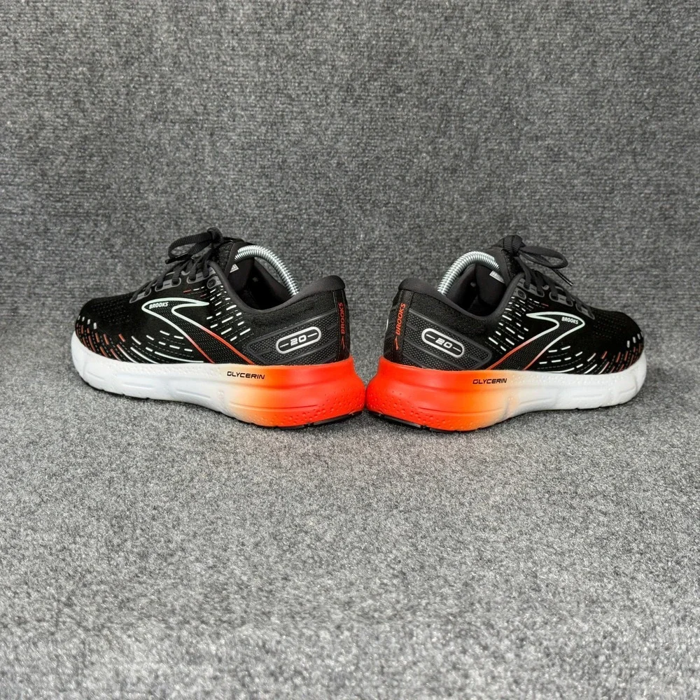 Brooks Glycerin 20 Running Shoes Women's 10.5‎ Black Opal Orange Athletic Run